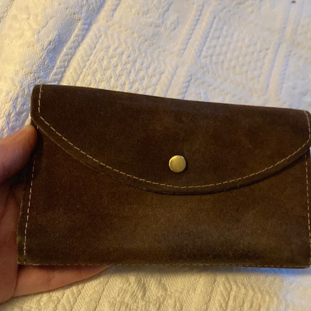 Brown Suede Wallet